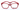 ZB1301 - Red • Zoobug 1 piece rubber with headstrap and earlocks